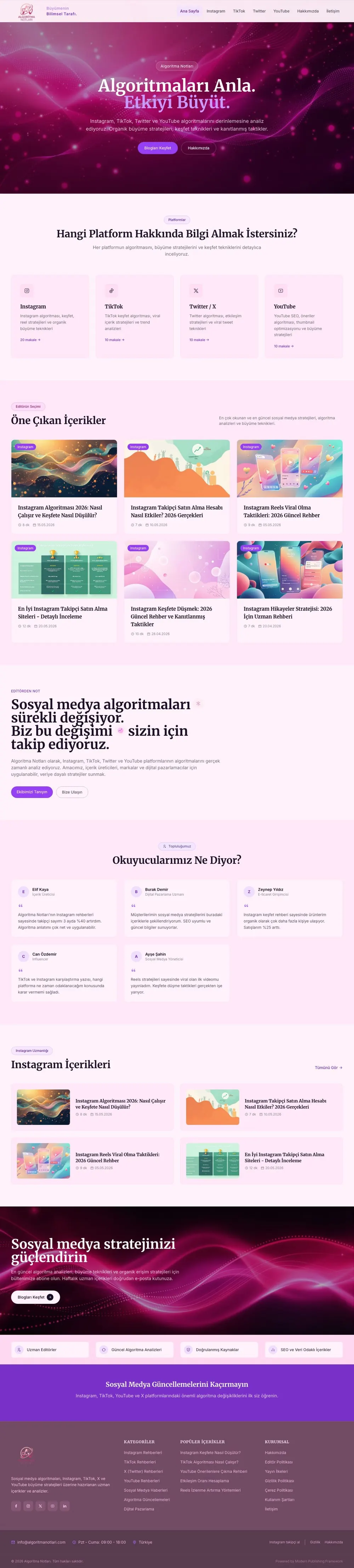 Algoritma Notları tam sayfa görünümü