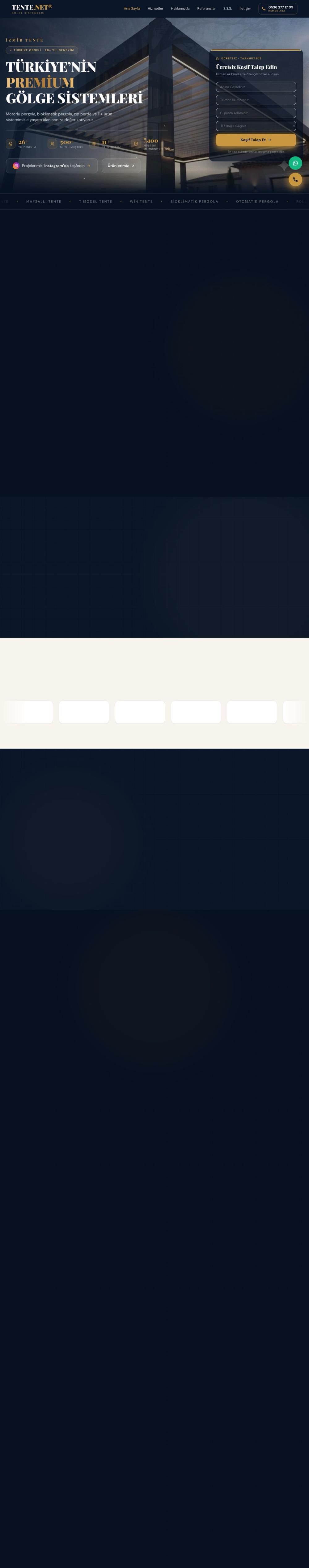 Tente.net tam sayfa görünümü